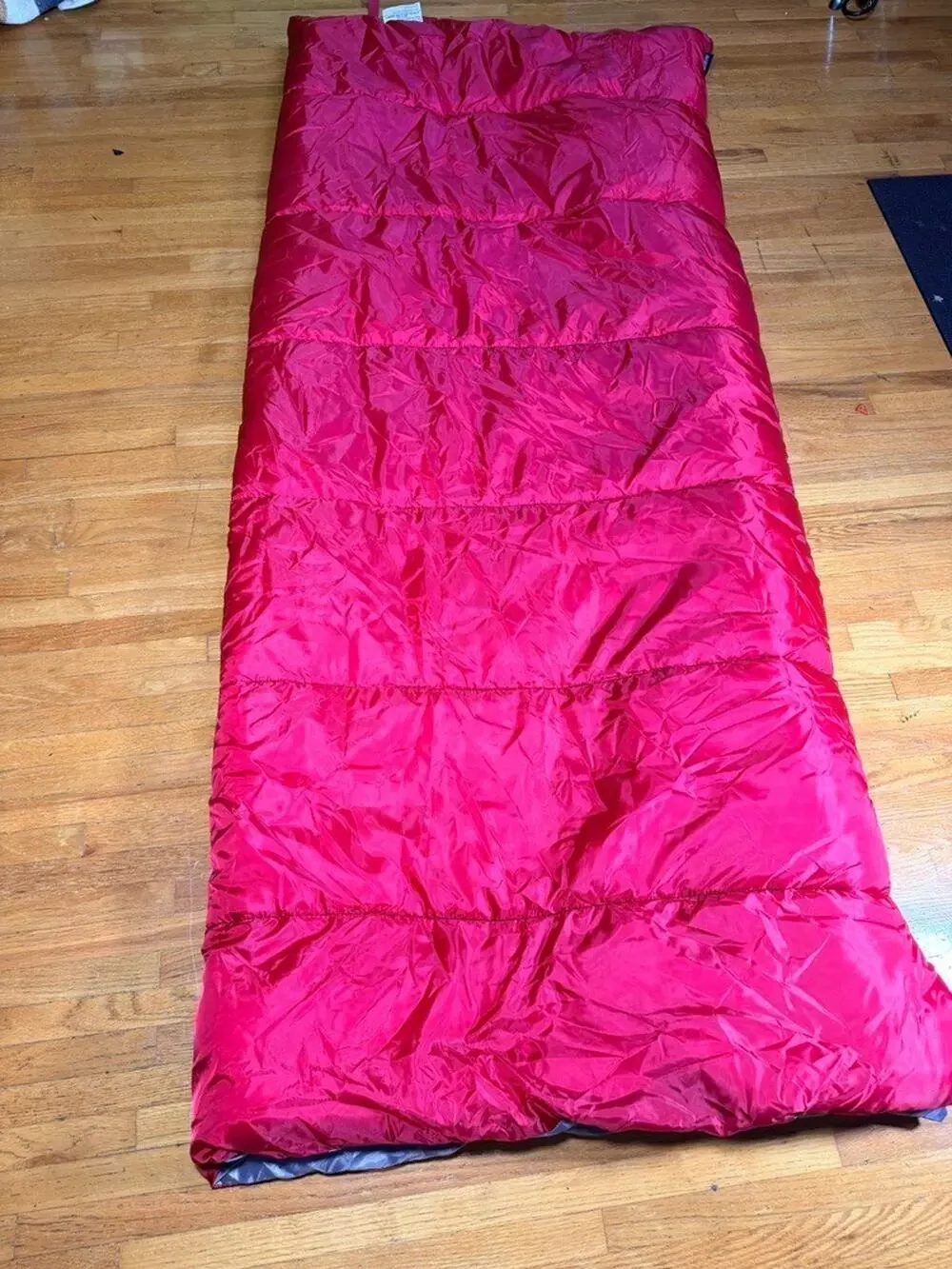 Ozark Trail 50 Degree Warm Weather Sleeping Bag 33 x 75 inches Red & Gray